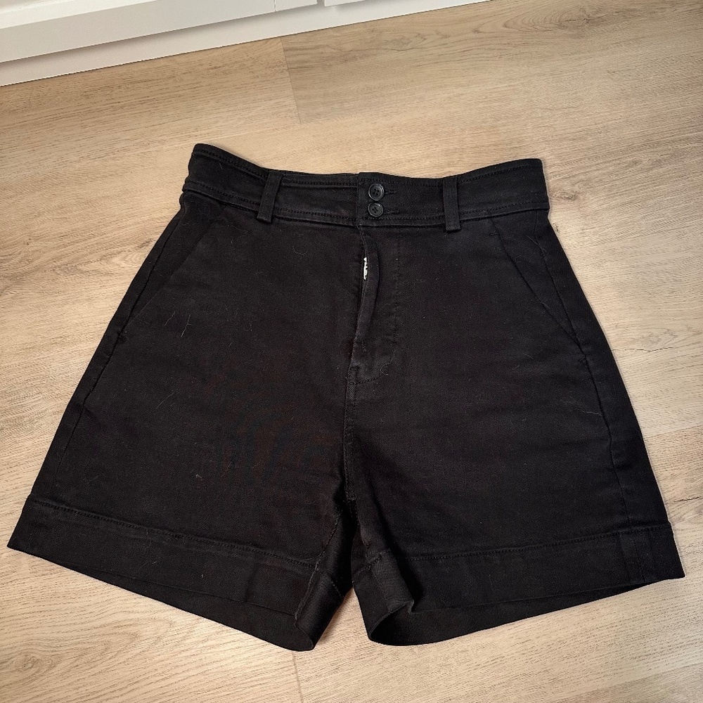 Everlane The Way High Twill Shorts